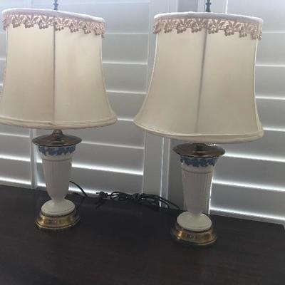 Wedgwood Queensware Boudoir Lamps