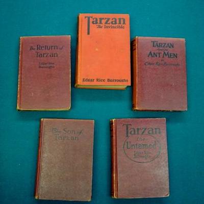 GR 173 - 10 Book Set - Edgar Rice Burrough Tarzan Series