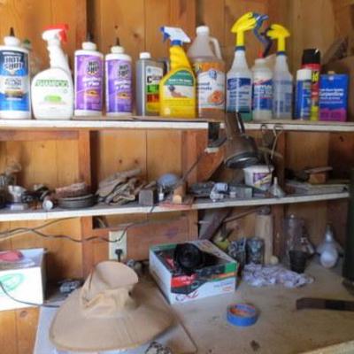 G 104 - Misc Garage Items - Mostly Cleaners, Sprays, Chemicals