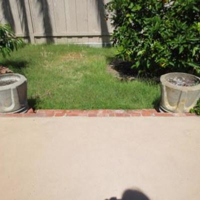 P 109 - (2) Concrete Planters