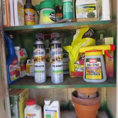 P 112 - Shed of garden Supplies / Sprays, Chemicals & More
