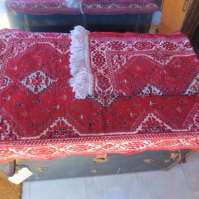 S 107 - (2) Prayer Rugs 28" x 40"