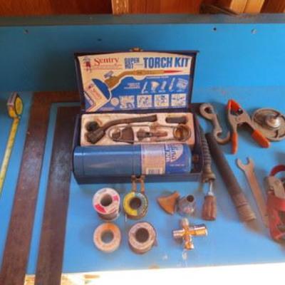S 115 - Torch Kit, 2 Framing Squares, Solder & More