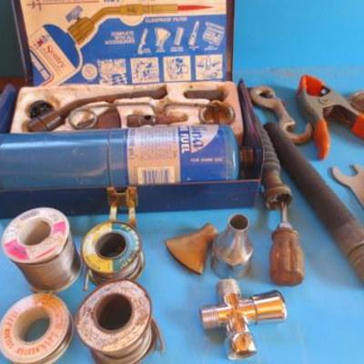 S 115 - Torch Kit, 2 Framing Squares, Solder & More
