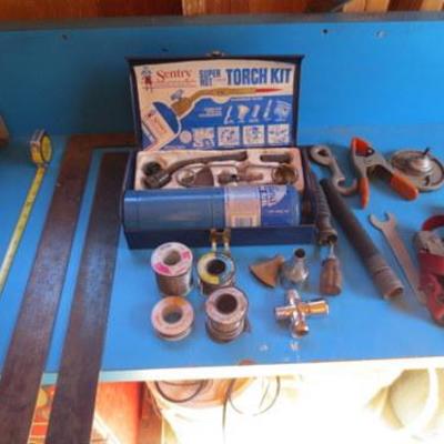 S 115 - Torch Kit, 2 Framing Squares, Solder & More