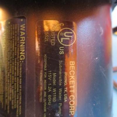 S 117 - Beckett Submersible Pump