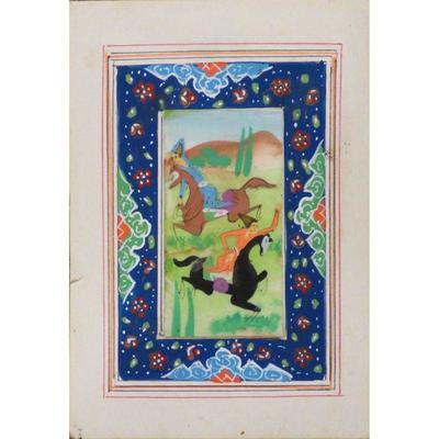 Hand Made Persian Miniature painting on plastic / Paper 7