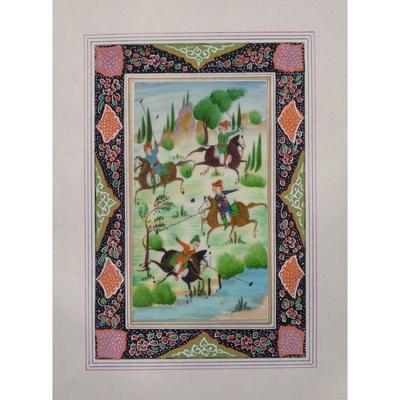  Hand Made Persian Miniature painting on plastic / Paper 7