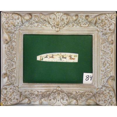 Antique  Persian Antique Miniature on Bone Painting, Fine Art Handmade -9" X 11", Market Value $900