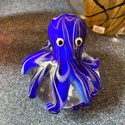 Glass - Octopus/Blue