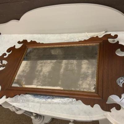 PERIOD CHIPPENDALE WALL MIRROR