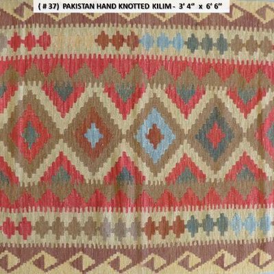 Fine quality, Pakistan Hand Knotted Kilims, 3'4" X 6'6",                              
on Perfect Conditions 
Retail...
