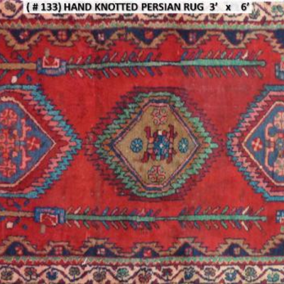 Fine quality,  Persian Hand Knotted Vintage Rugs, 3' X 6'                         
on Perfect Conditions 
Retail Price= $1900...