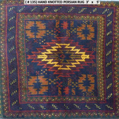 Fine quality, authentic Hand Knotted Antique Persian Rug, 3'X 5'          on Perfect Conditions, 60 to  80 years old.
Retail...