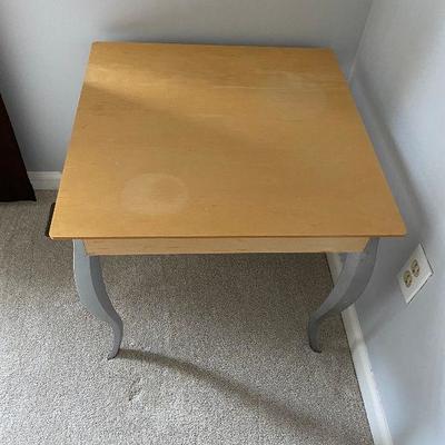 End Table - Blond/Metal