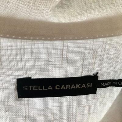 Stella Carakasi 2 pc linen tunic and duster / dress set.  Size M. Item #89