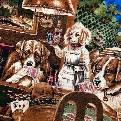 Lot #1 Classic Poker Playing Dogs Tapestry 