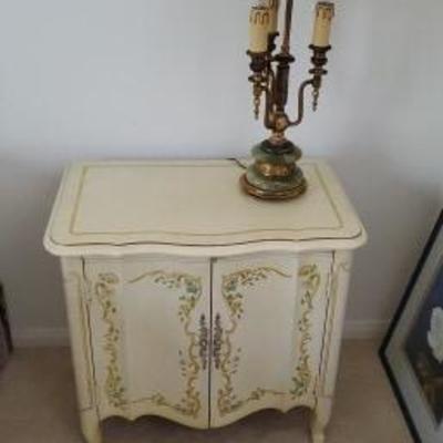 Hand painted end table 