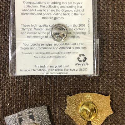 #5 3 2002 Olympic Pins