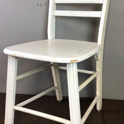 #14 Antique Painted Wood Chair 