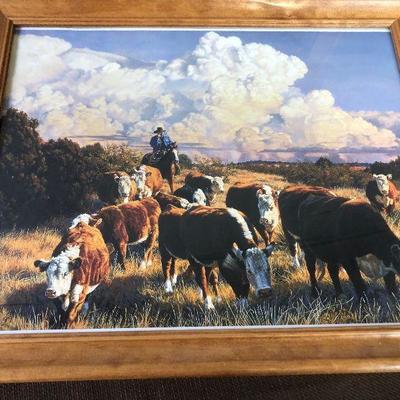 #56  Western Horse Print by A T Cox 