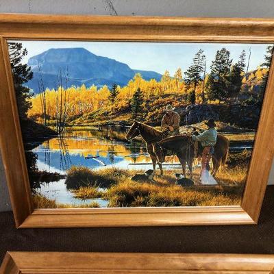 #56  Western Horse Print by A T Cox 