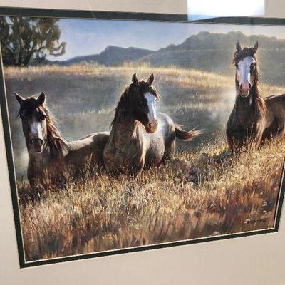 #66 Framed Horse Print 