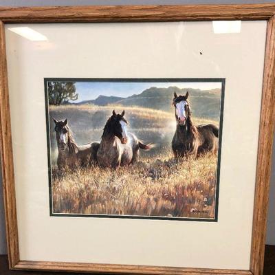 #66 Framed Horse Print 