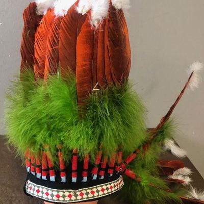 #74 Hand Crafted Native American Head Dress