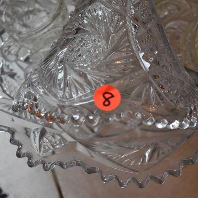D Lot 8: Vintage Crystal Punch Bowl