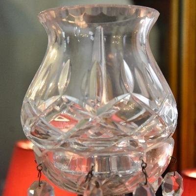 D Lot 51: Vintage Crystal Lamp