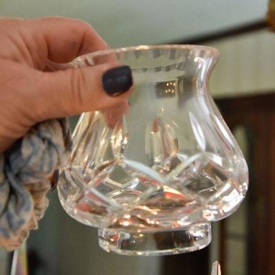 D Lot 51: Vintage Crystal Lamp