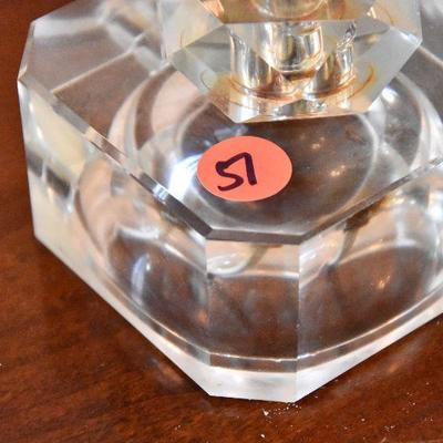 D Lot 51: Vintage Crystal Lamp