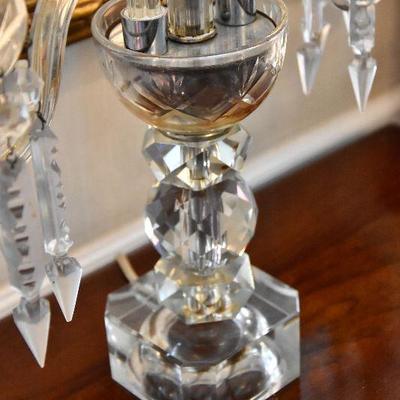 D Lot 51: Vintage Crystal Lamp