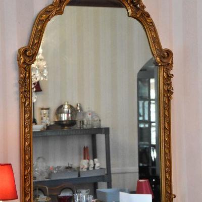 D Lot 52: Vintage Gold-tone Mirror