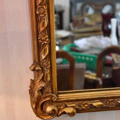 D Lot 52: Vintage Gold-tone Mirror