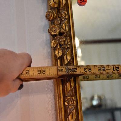 D Lot 52: Vintage Gold-tone Mirror