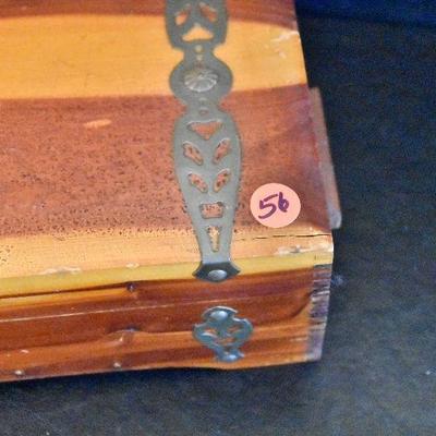 D Lot 56: Cedar Box Full of Ephemera