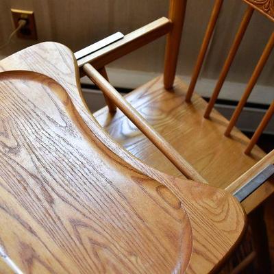 D Lot 58: Amish-style Wooden High Chair