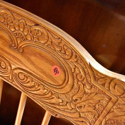 D Lot 58: Amish-style Wooden High Chair