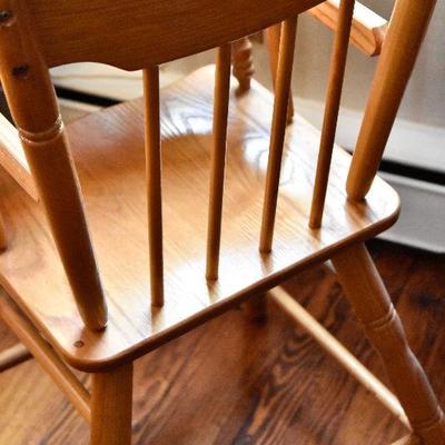 D Lot 58: Amish-style Wooden High Chair