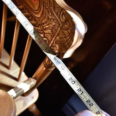 D Lot 58: Amish-style Wooden High Chair