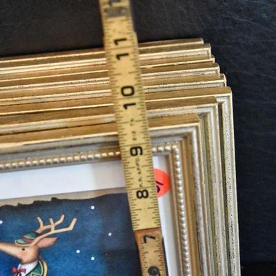 D Lot 61: Complete Set of 8 Reindeer Prints by Rebecca Ruegger