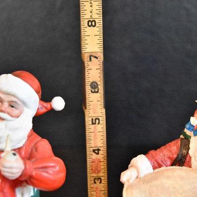 D Lot 63: Pair of Norman Rockwell Santa Figurines