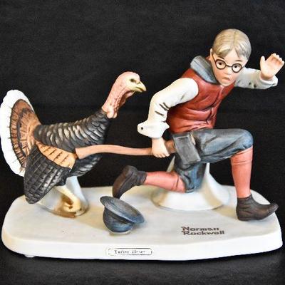 D Lot 64: Norman Rockwell Turkey Dinner Figurine