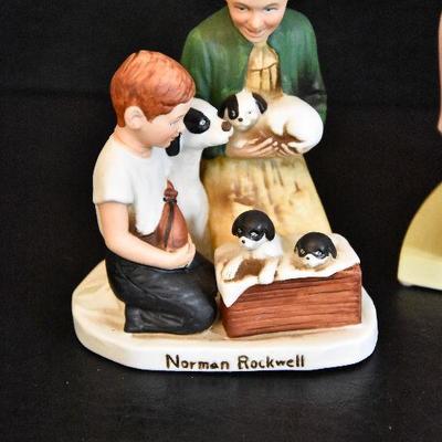 D Lot 65: Pair of Norman Rockwell Figurines