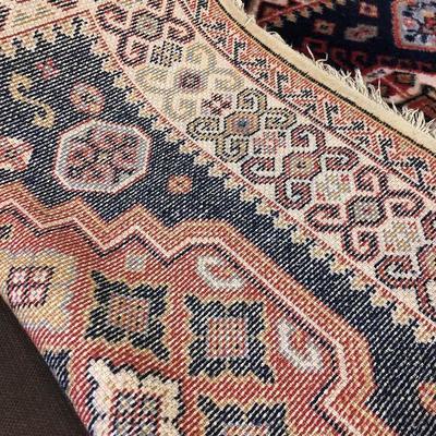 #212 Rug Red & Blue Persian, Middle Eastern