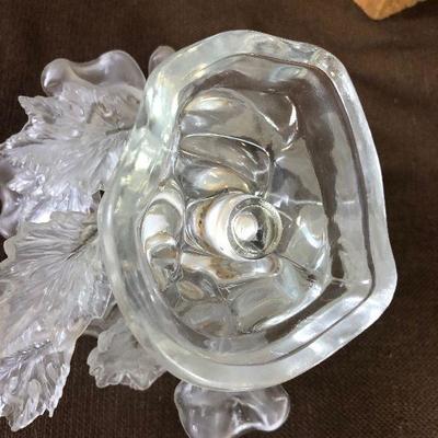 #257 Hand Crafted and Hand Blown Glass Candle Stick