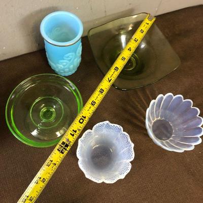 #263 Colored Glass Lot 