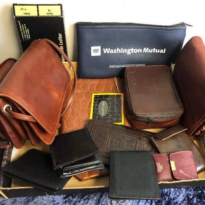 #273 Collection of Leather Bags, Purses wallets 
